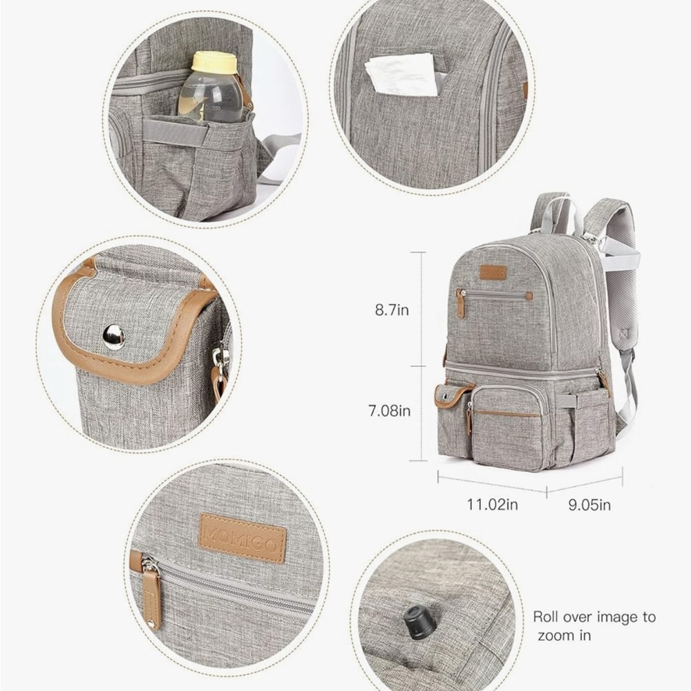 Gray Backpack - Picture 2 of 10